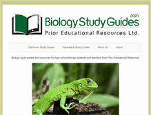 Tablet Screenshot of biology-study-guides.com
